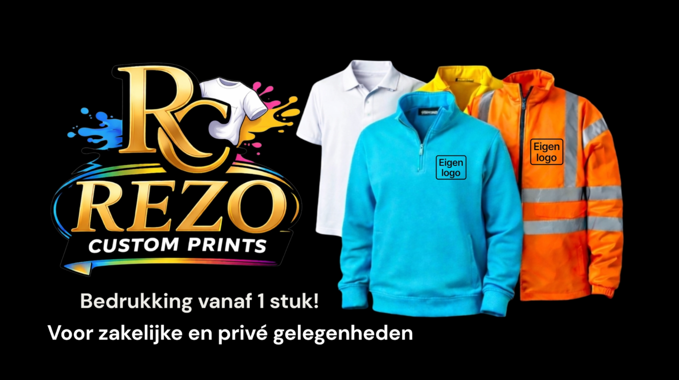 het bedrukken van jouw kleding in Venray. Rezo Custom Prints Venray
